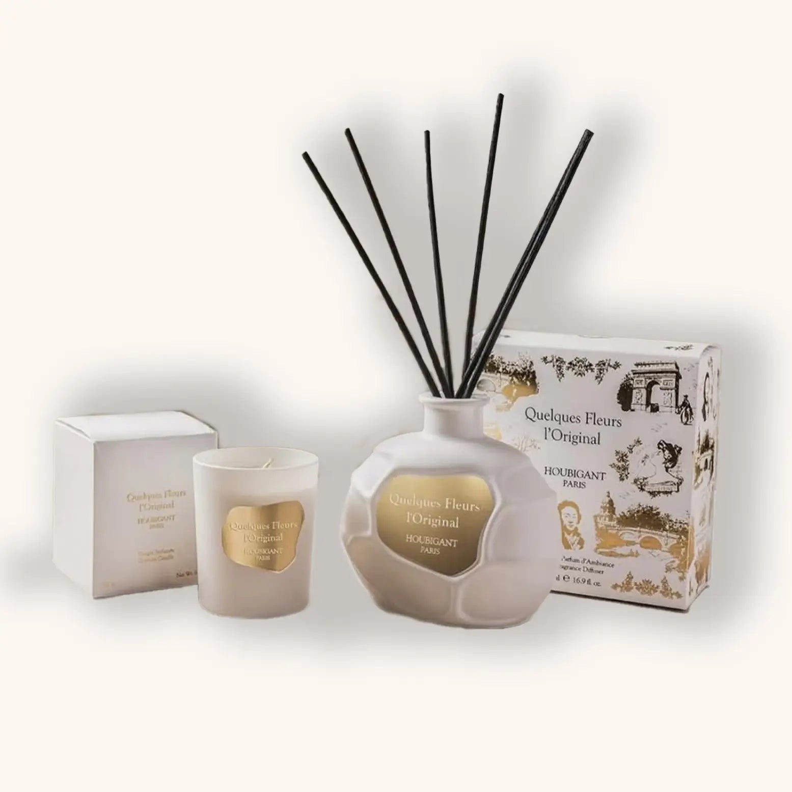 Houbigant Paris Combi Deal – Scented Candle + Luxury Diffuser