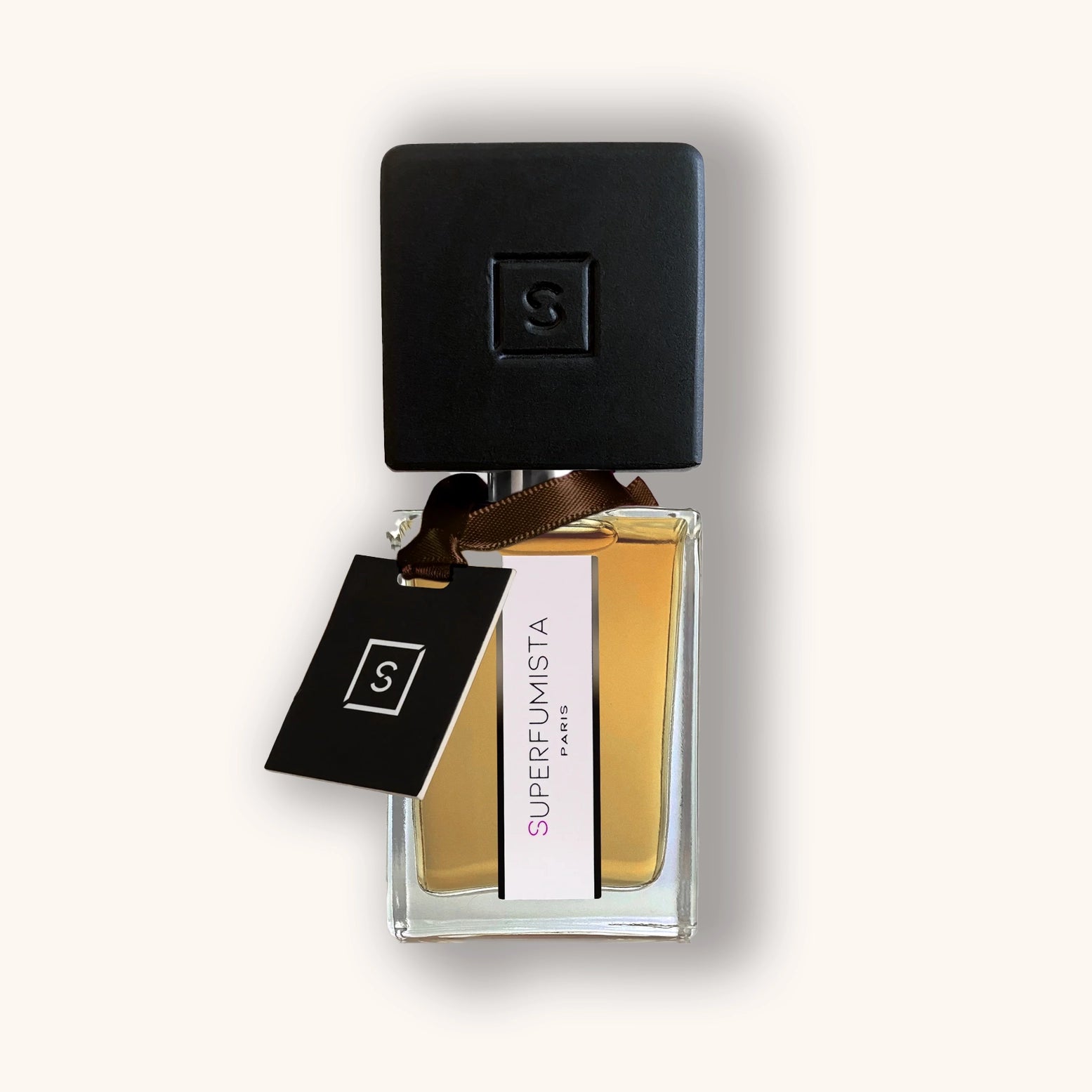 Superfumista Terra Moka Eau de Parfum – clear glass bottle with black cap, warm coffee-inspired fragrance with earthy and gourmand notes