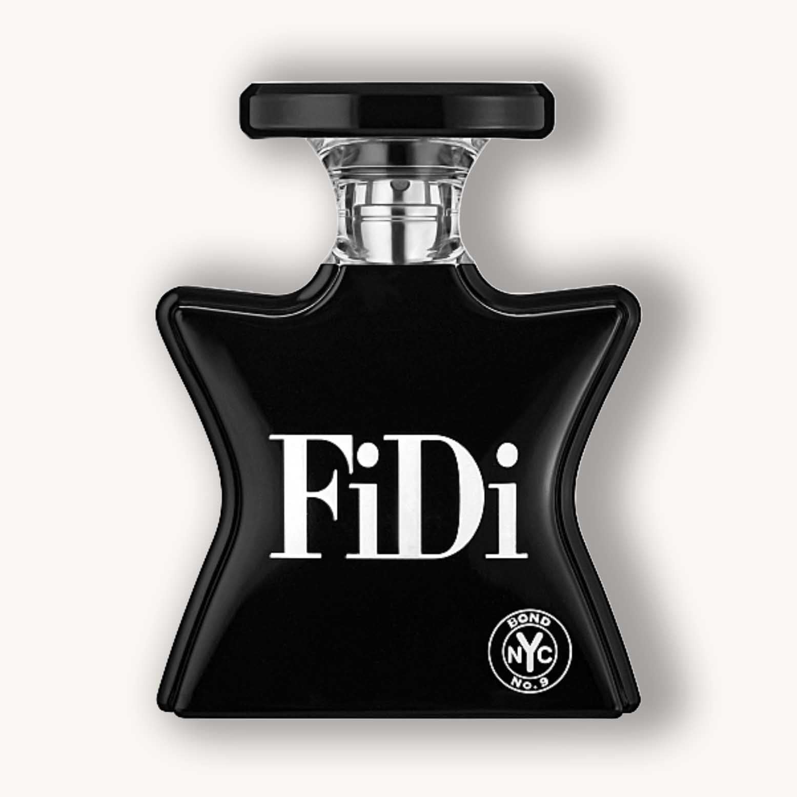 A perfume bottle of Bond No.9 FiDi.