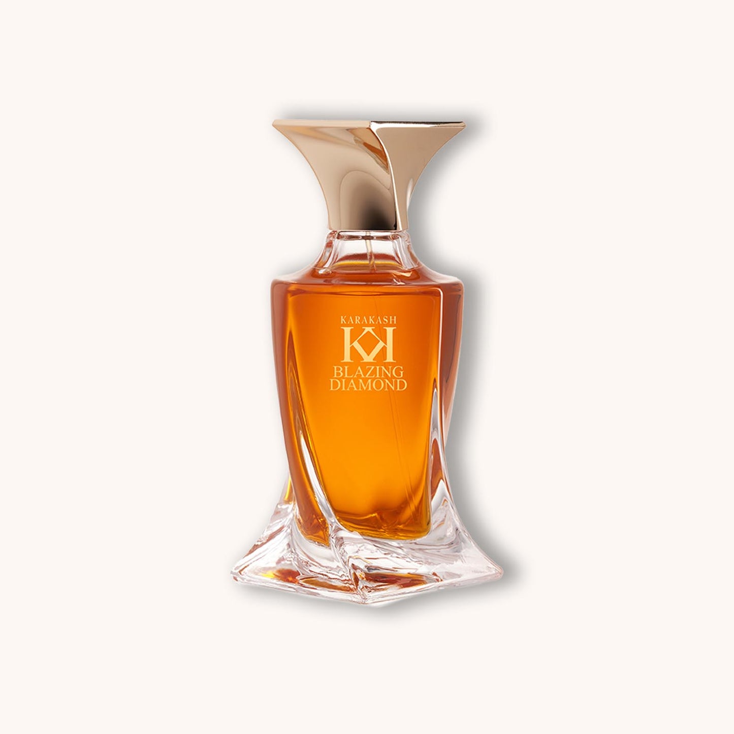 A perfume bottle of Karakash Blazing Diamond.