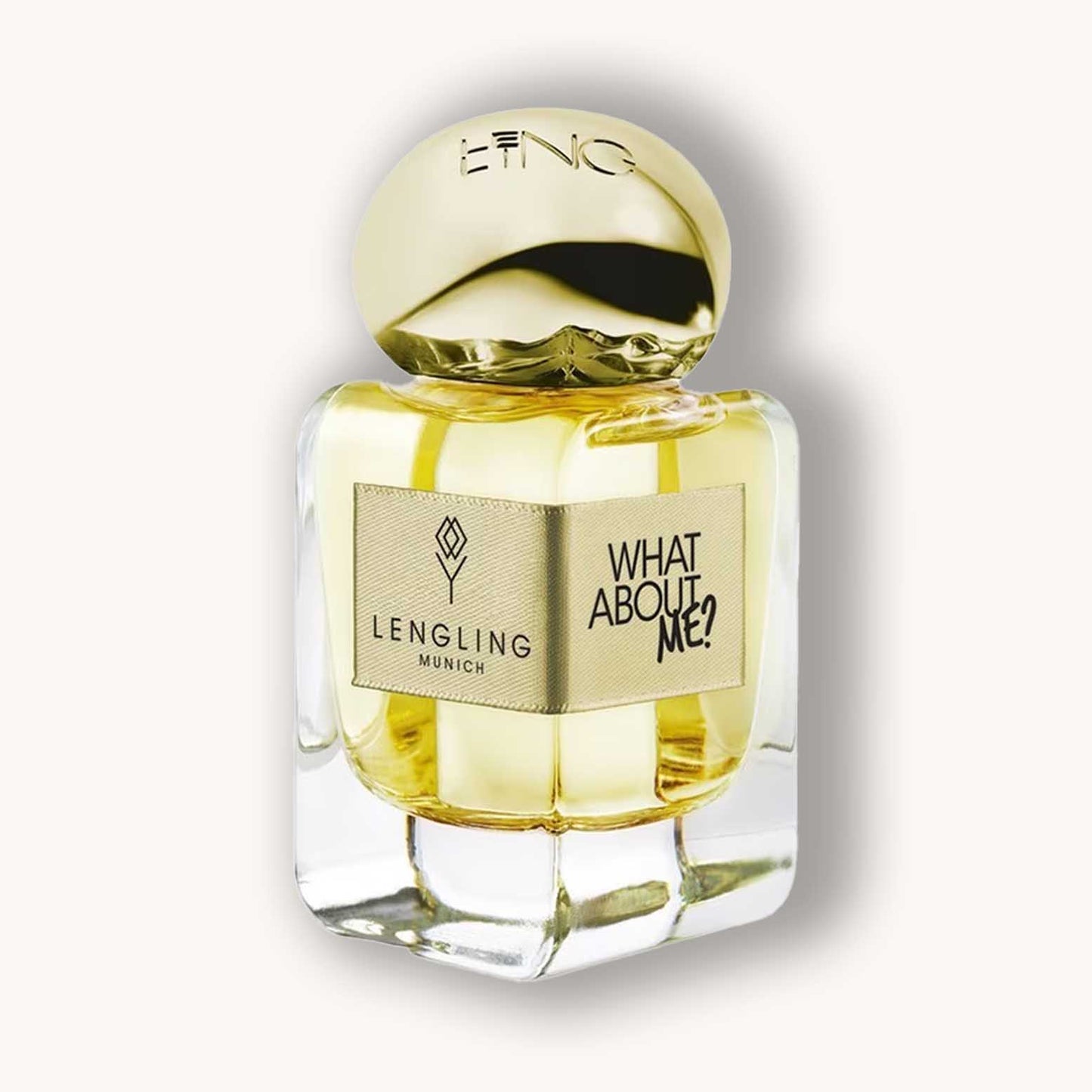 A perfume bottle of Lengling What About Me?.