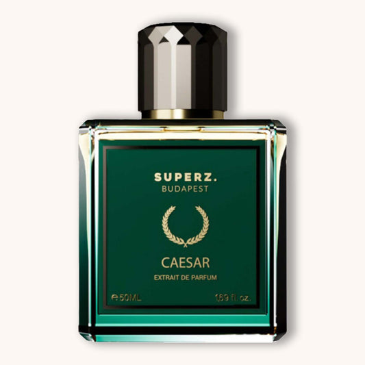 A perfume bottle of Superz Caesar.